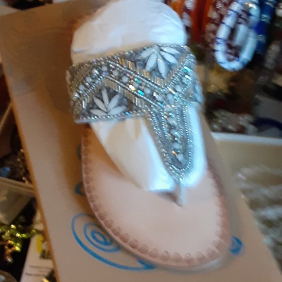 NAUGHTY MONKEY THONG FLAT SANDALS BLING AMARE - Picture 6 of 6
